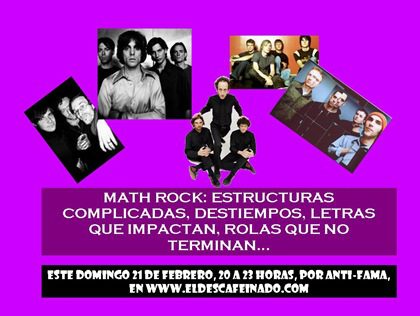 Promo Programa Anti-Fama Math Rock 21-02-10
