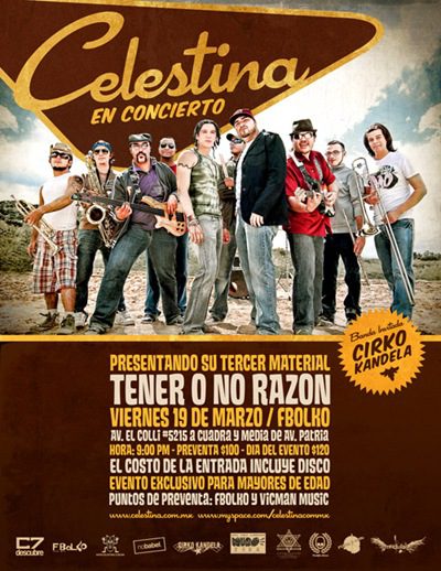 La Celestina vuelve a la escena musical con un nuevo material discográfico “Tener o No Razón” es el tercer material discográfico del grupo tapatío de reggae La Celestina con el cual la banda se consolida como un grupo pionero en México en...