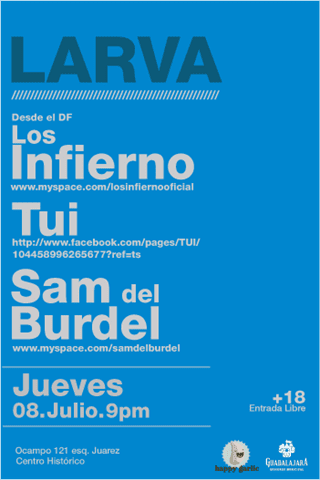 Esta semana Happy Garlic presenta: Miércoles 07 de julio The Polar Dream en vivo en La Moresca López Cotilla 1835 Col. Americana No Cover +18 Jueves 08 de julio Antoine Rerverb...