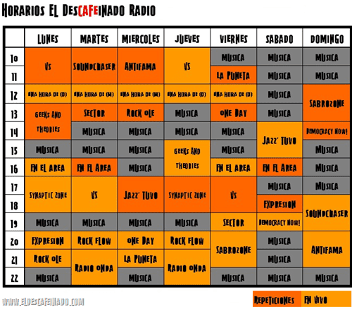 Horarios