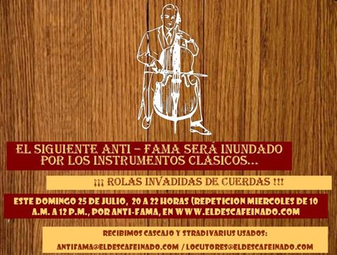 Promo Programa Anti-Fama Rolas con Cuerdas 25-07-10