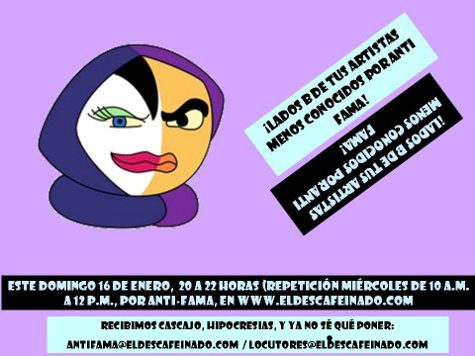 Todos tenemos una doble vida. ¿O no? Un lado oscuro, oculto, sucio, perverso, raro, deforme… ¿Qué no? Las bandas Anti-Famosas también. ¿No nos crees? No nos retes… Compruébalo este domingo...