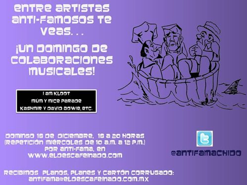 Flyer Anti-Fama Colaboraciones 18-12-11