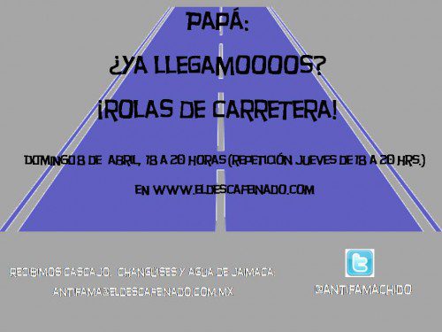 Flyer ANTI FAMA ROLAS DE CARRETERA 08-04-12