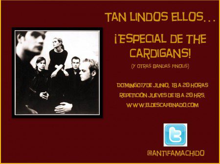 Flyer ANTI FAMA THE CARDIGANS 17-06-12